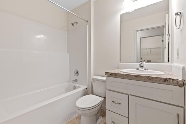 18420 E 1st Ln, Spokane Valley, WA 99016 - full bath featuring vanity, toilet, and shower / washtub combination