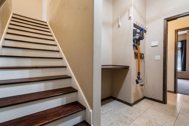 21718 W Watt Rd, Cheney, WA 99004 - stairs featuring baseboards and tile patterned floors