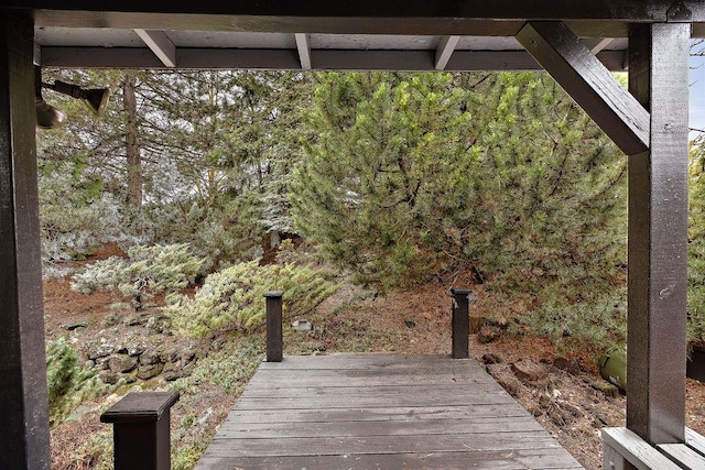 view of deck