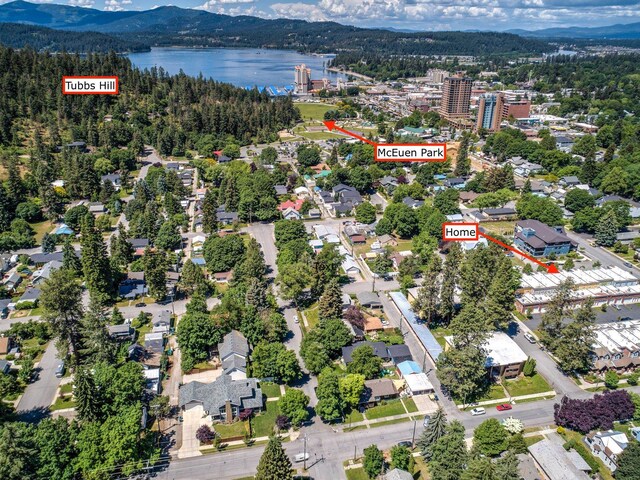 316 S 10th Pl, Coeur D Alene, ID 83814 - view of property location featuring a water and mountain view and a forest