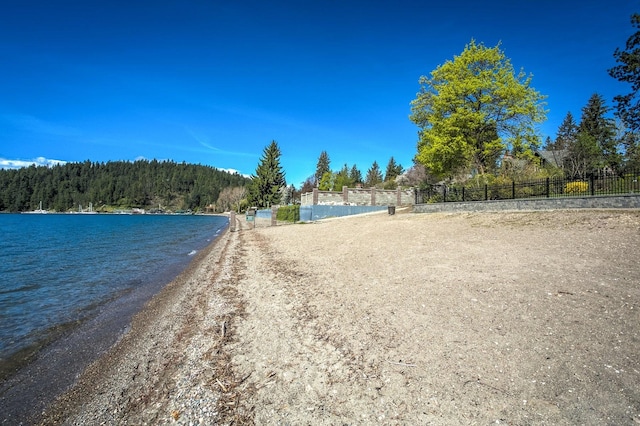 316 S 10th Pl, Coeur D Alene, ID 83814 - water view with fence and a forest