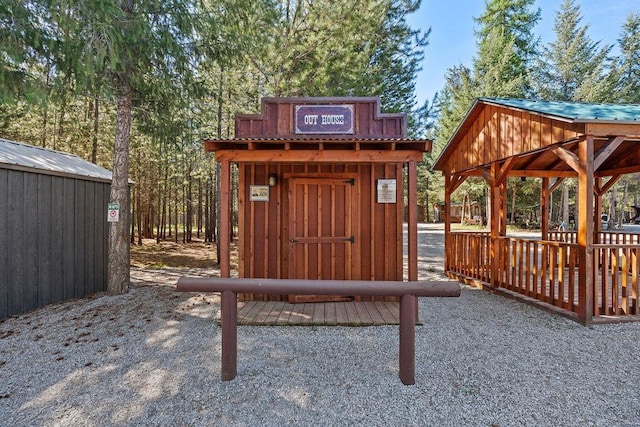 91 Moonlight Ln, Newport, WA 99156 - view of shed featuring a gazebo