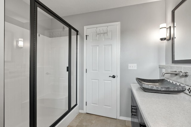 7007 N Tucannon Ct, Spokane, WA 99208 - bathroom with a stall shower and vanity