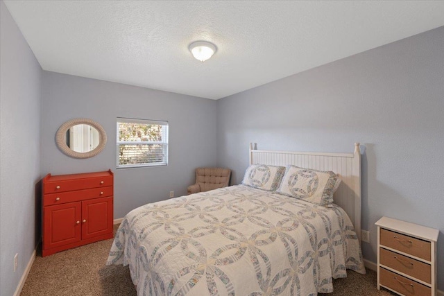 23605 E Beach Ln, Newman Lake, WA 99025 - carpeted bedroom featuring baseboards and a textured ceiling