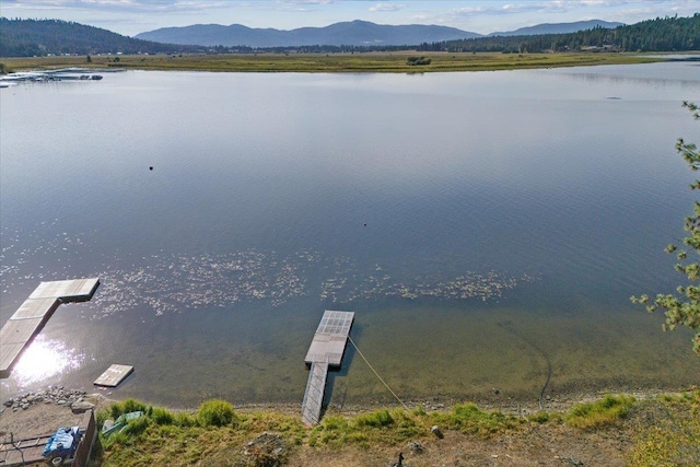 23605 E Beach Ln, Newman Lake, WA 99025 - water view featuring mountains