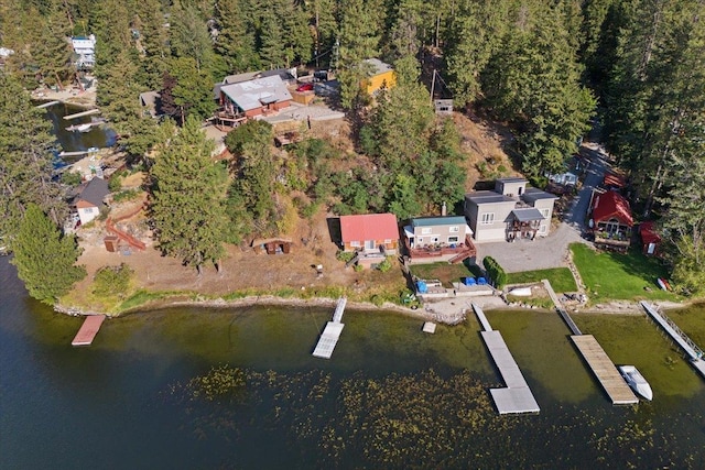 23605 E Beach Ln, Newman Lake, WA 99025 - view of property location featuring a nearby body of water and a heavily wooded area