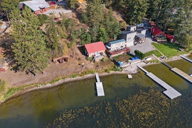 23605 E Beach Ln, Newman Lake, WA 99025 - aerial overview of property's location featuring a nearby body of water