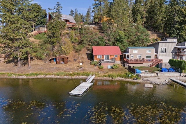 23605 E Beach Ln, Newman Lake, WA 99025 - aerial view of property and surrounding area with a large body of water