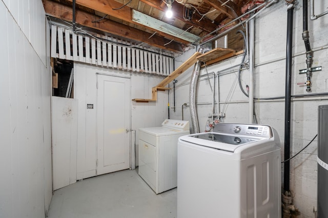 laundry room with washer and dryer