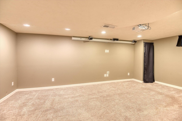 2410 W Upton Ave, Spokane, WA 99205 - finished below grade area featuring carpet flooring, recessed lighting, and baseboards