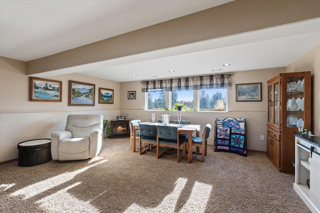 17206 W Buckboard Ave, Medical Lake, WA 99022 - carpeted dining space featuring recessed lighting