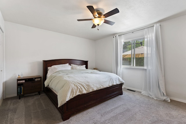 3022 E Pineglen Ave, Mead, WA 99021 - bedroom featuring carpet floors, baseboards, and ceiling fan