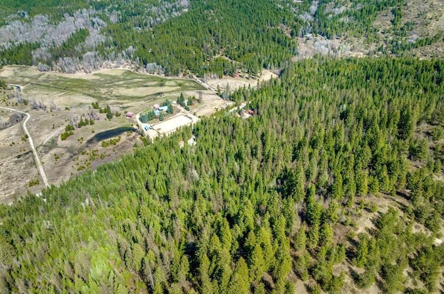 4821 Coyote Trl, Newport, WA 99156 - aerial view of property and surrounding area with a forest