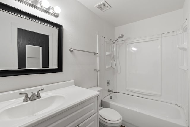 2612 E Longfellow Ave, Spokane, WA 99207 - full bathroom with toilet, vanity, and shower / tub combination