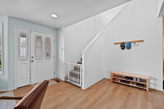 1626 5th St, Cheney, WA 99004 - foyer with light wood-type flooring and baseboards