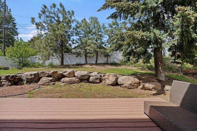 1626 5th St, Cheney, WA 99004 - wooden terrace featuring a fenced backyard