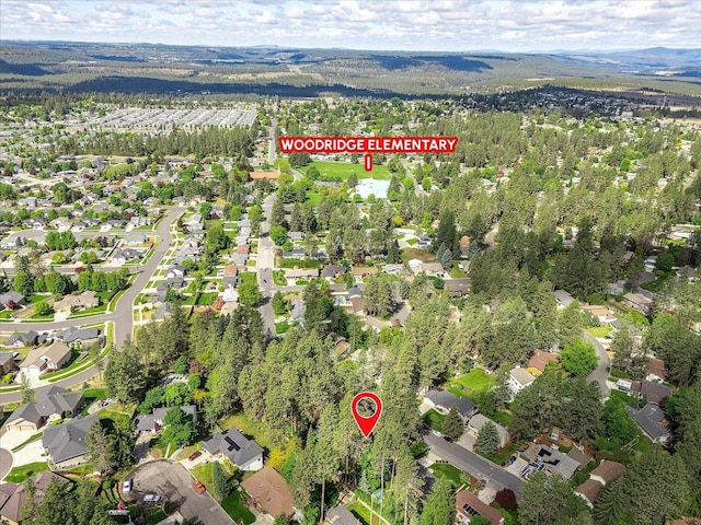 aerial overview of property's location