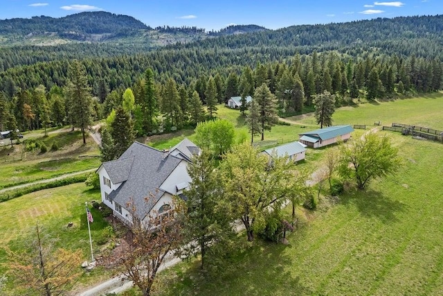 2059 Dry Creek Rd, Chewelah, WA 99109 - view from above of property featuring a forest and a mountainous background