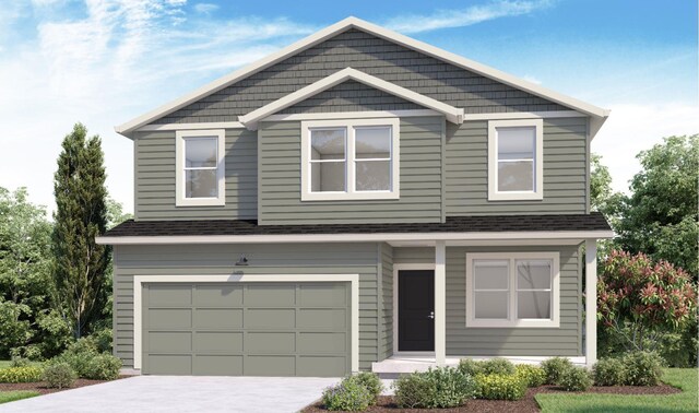 3285 N Mckinnon Rd, Spokane, WA 99217 - view of front of home featuring an attached garage, driveway, and a shingled roof
