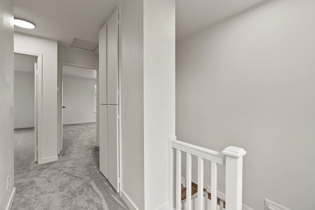 13704 E Heroy Ave, Spokane Valley, WA 99216 - corridor featuring an upstairs landing and carpet flooring