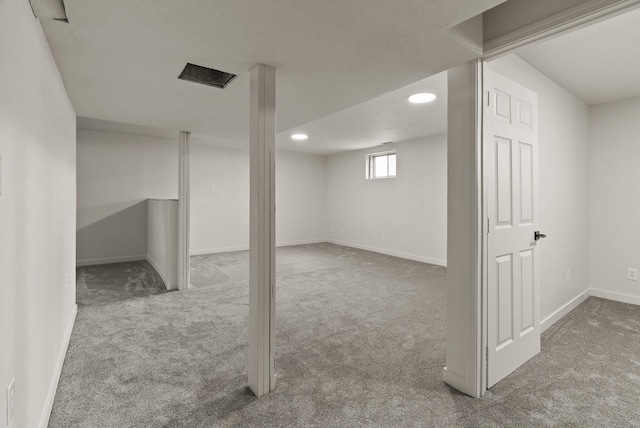 13704 E Heroy Ave, Spokane Valley, WA 99216 - below grade area featuring carpet flooring, recessed lighting, and baseboards