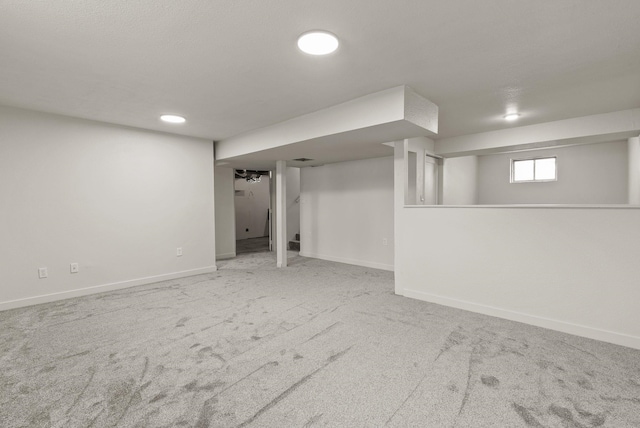 13704 E Heroy Ave, Spokane Valley, WA 99216 - below grade area with baseboards, carpet, and recessed lighting