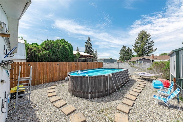 view of fenced backyard