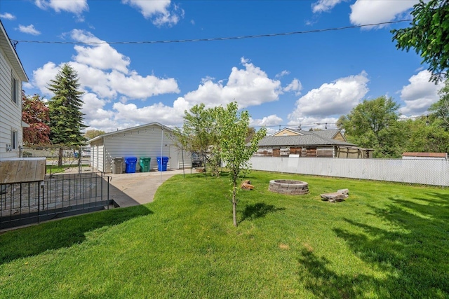 11707 E Broadway Ave, Spokane, WA 99206 - view of yard with a fire pit