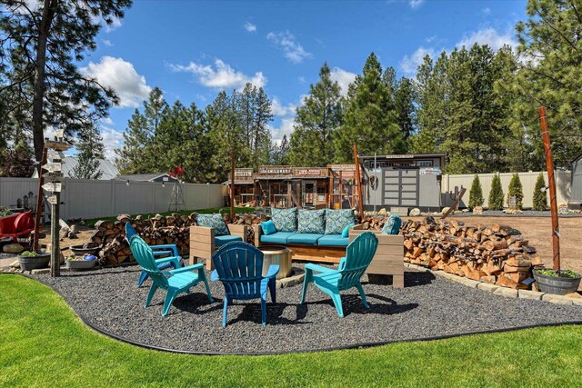 25523 N N Sheridan Rd, Chattaroy, WA 99003 - view of patio / terrace
