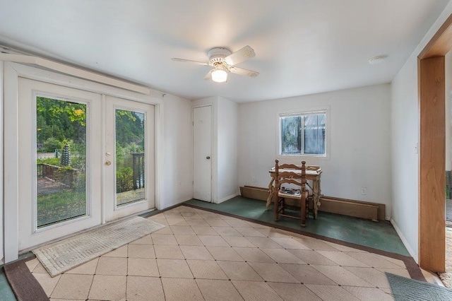 47 Davis Lake Ln, Usk, WA 99180 - entryway with ceiling fan and baseboards