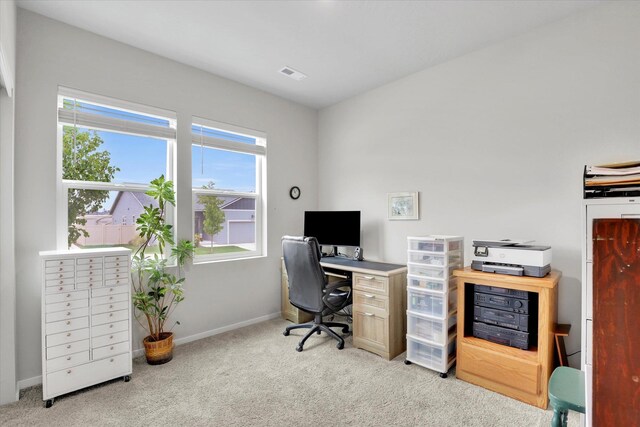 5704 W Jamestown Ln, Spokane, WA 99208 - home office featuring light colored carpet and baseboards