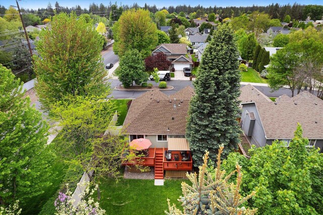 5229 S Altamont Ln, Spokane, WA 99223 - aerial perspective of suburban area