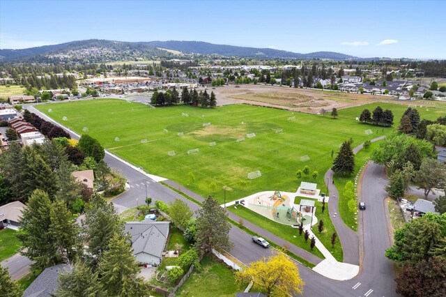 5229 S Altamont Ln, Spokane, WA 99223 - aerial perspective of suburban area with mountains