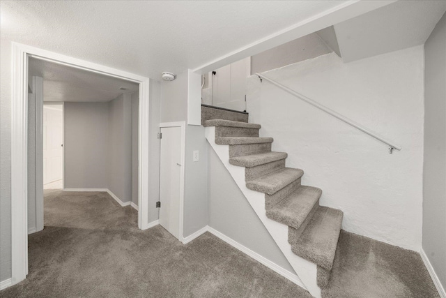 207 W 27th Ave, Spokane, WA 99203 - stairs featuring carpet flooring and baseboards