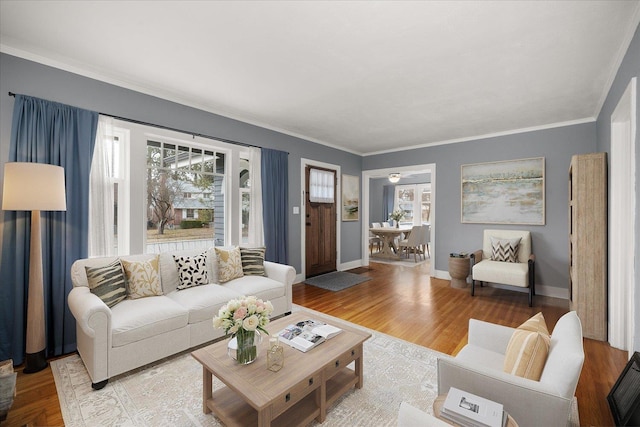 207 W 27th Ave, Spokane, WA 99203 - living area with crown molding and wood finished floors