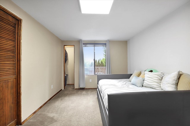7101 N Greenwood Pl, Spokane, WA 99208 - bedroom with light carpet, baseboards, a closet, and a walk in closet
