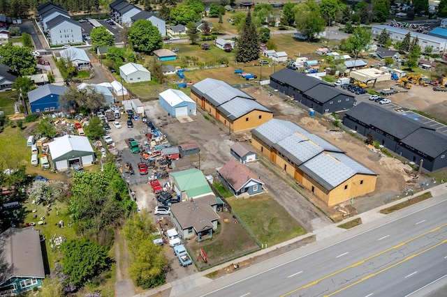 aerial perspective of suburban area