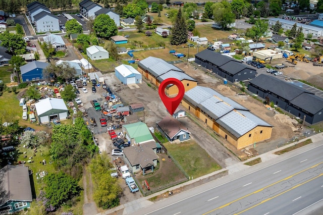 aerial perspective of suburban area