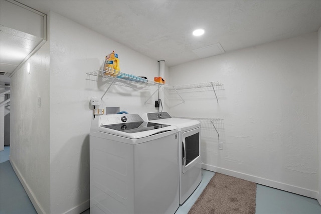 2623 W Olympic Ave, Spokane, WA 99205 - washroom with independent washer and dryer and light carpet