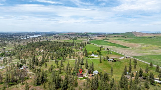 16615 W Stoughton Rd, Cheney, WA 99004 - aerial view of property's location with mountains and rural landscape