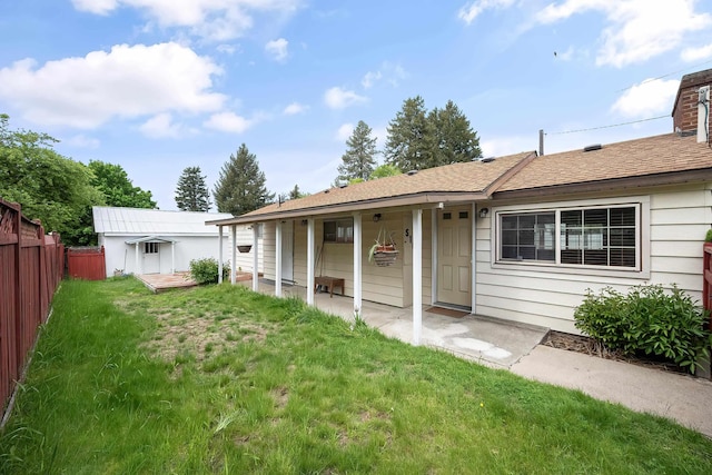 view of back of property