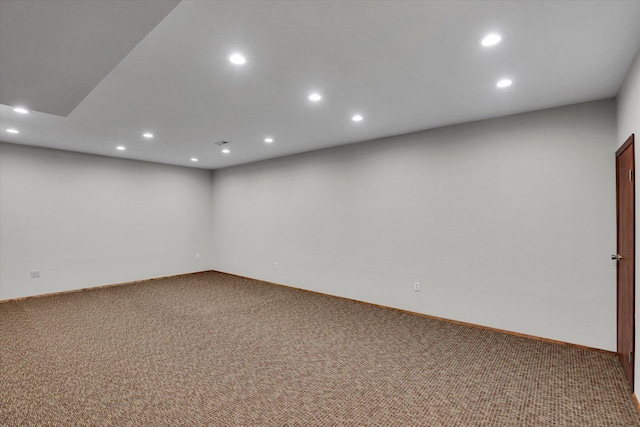 30915 N Chipmunk Rd, Chattaroy, WA 99003 - carpeted empty room featuring recessed lighting and baseboards