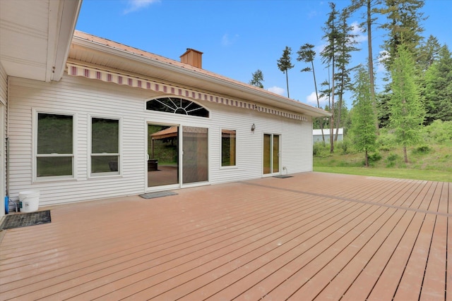 30915 N Chipmunk Rd, Chattaroy, WA 99003 - view of wooden deck