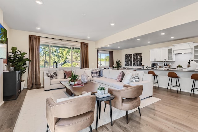 3029 S Coulter Ln, Spokane Valley, WA 99037 - living area with light wood finished floors and recessed lighting