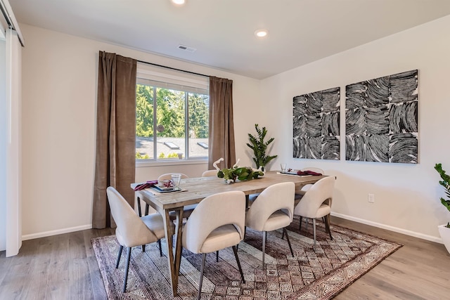 3029 S Coulter Ln, Spokane Valley, WA 99037 - dining room with wood finished floors, recessed lighting, and baseboards