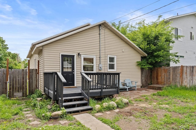 2212 W Gardner Ave, Spokane, WA 99201 - back of property with a deck and a fenced backyard