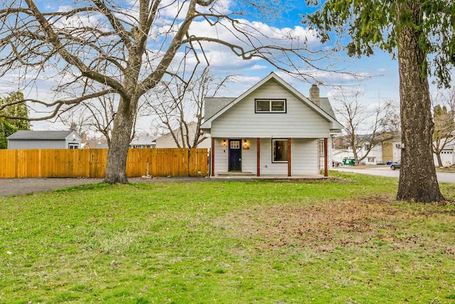 13513 E 12th Ave, Spokane Valley, WA 99216 - view of front of house featuring a porch and a chimney