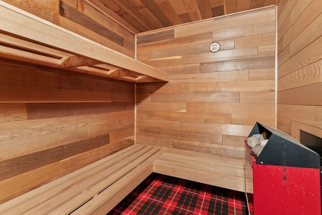 1610 E 35th Ave, Spokane, WA 99203 - sauna / steam room featuring wood walls and wooden ceiling