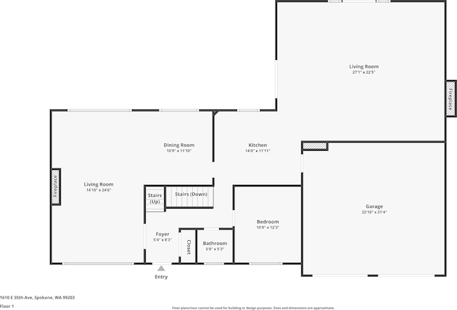 1610 E 35th Ave, Spokane, WA 99203 - property floor plan