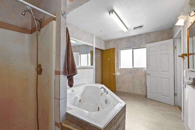 14203 E Belmont Rd, Mica, WA 99023 - bathroom with a tub with jets and a shower